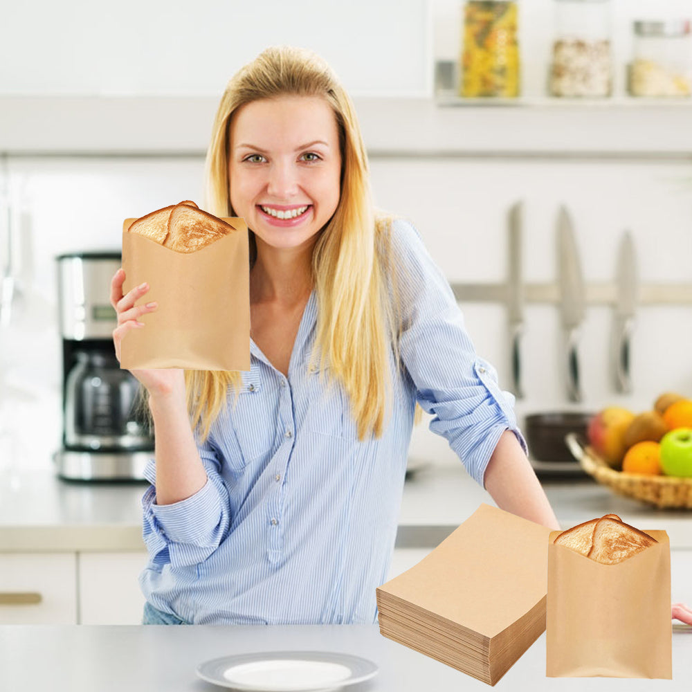 Greaseproof brown paper bags