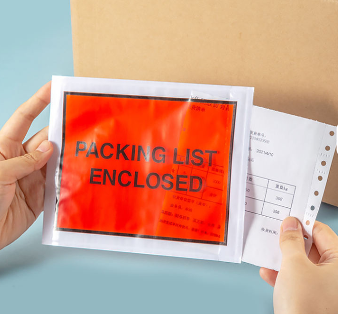 Red Packing Slip Envelope