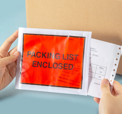 Red Packing Slip Envelope