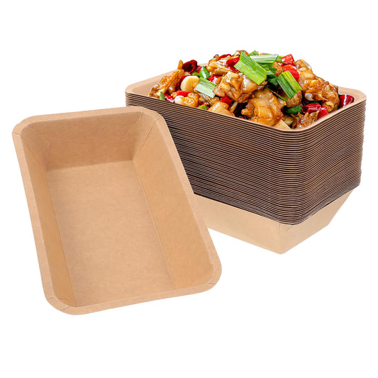 Kraft Paper Plates Tray