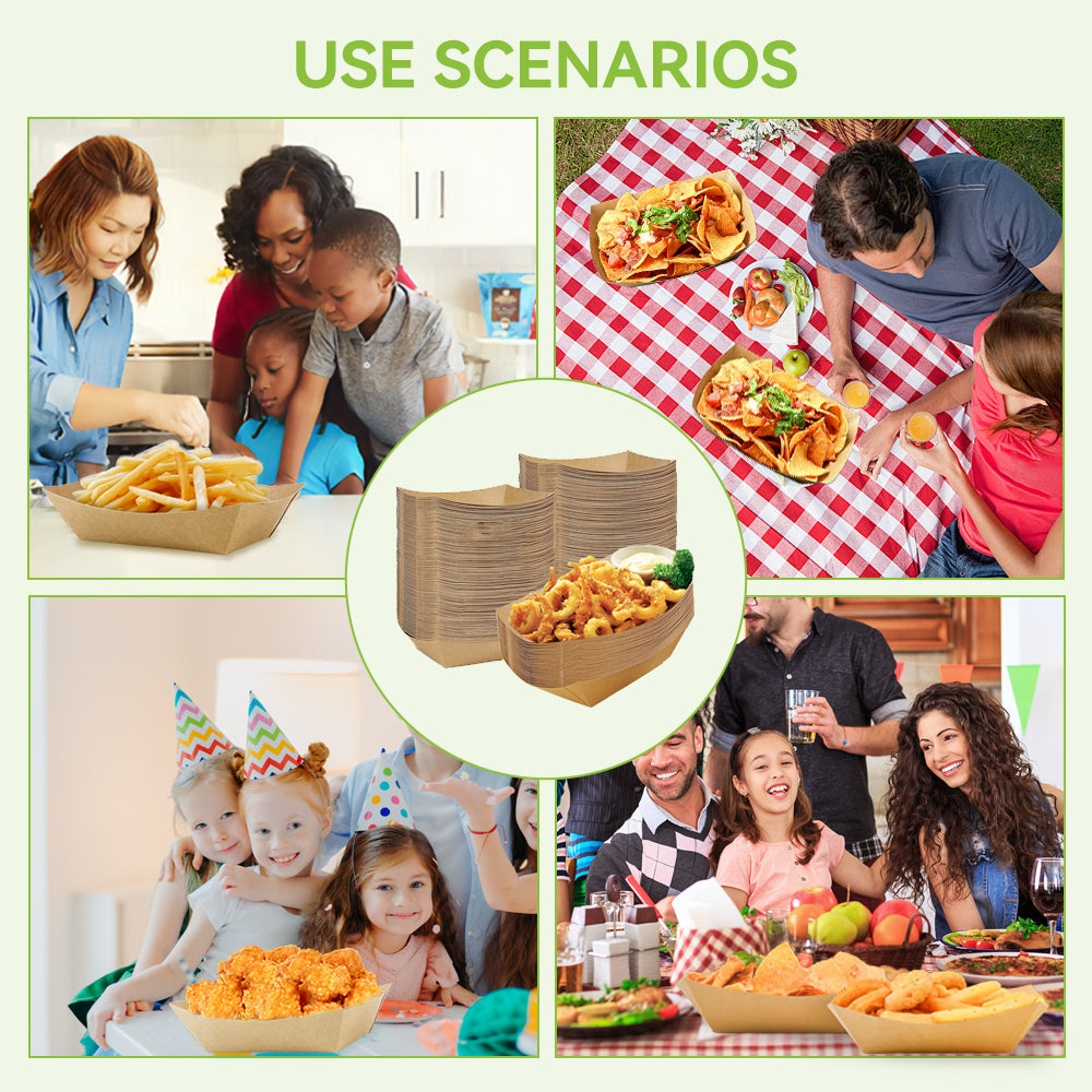 Kraft Paper Food Tray