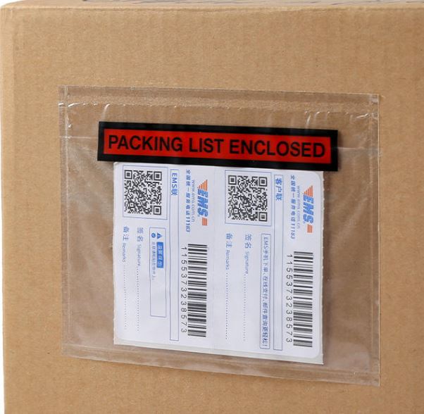 Red Packing Slip Envelope