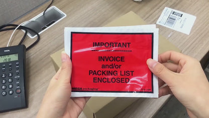 Adhesive Transparent Packing List Envelope